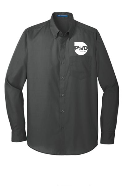 W100 | Port Authority® Long Sleeve Carefree Poplin Shirt. - Image 5