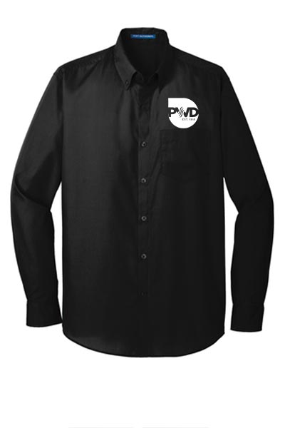 W100 | Port Authority® Long Sleeve Carefree Poplin Shirt. - Image 7