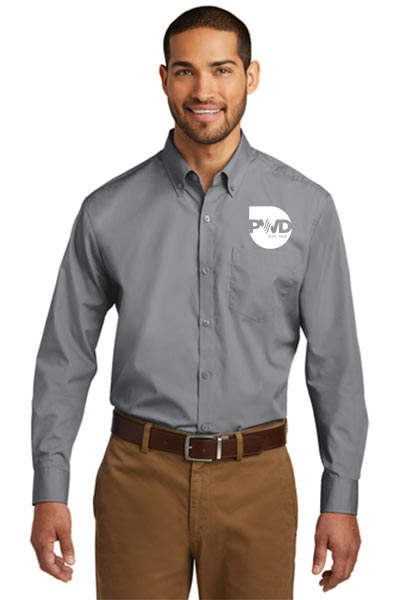 W100 | Port Authority® Long Sleeve Carefree Poplin Shirt. - Image 2